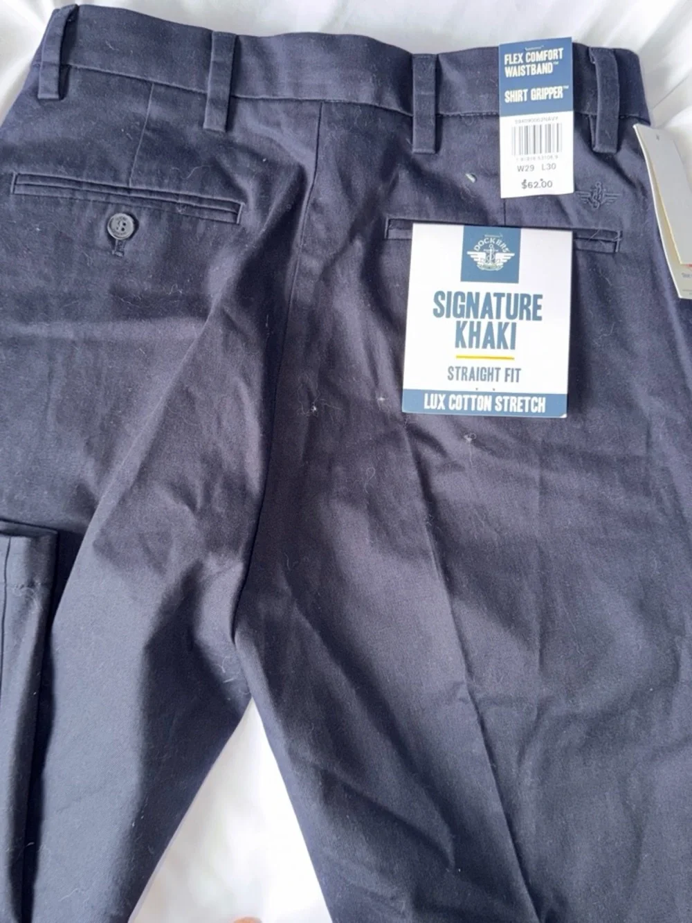 Signature Khaki Straight Fit Pants - Navy